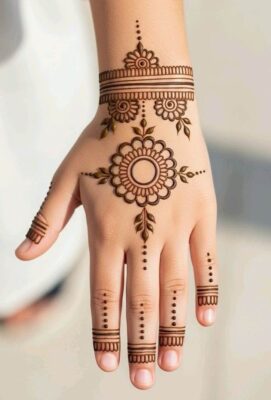 Mehndi Design Back Hand is loved for its neat finish
