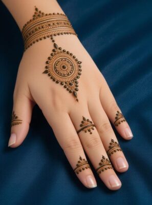 Mehndi Design Back Hand is perfect for minimal design lovers