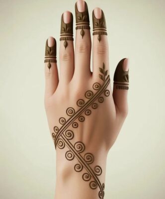 Mehndi Design Back Hand is popular among young girls