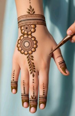 Mehndi Design Back Hand is suitable for all age groups