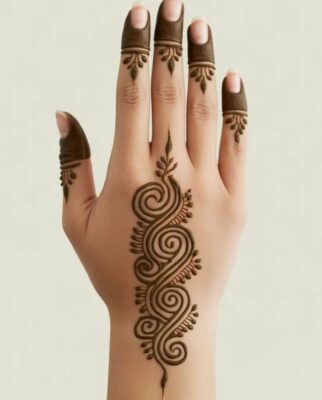 Mehndi Design Back Hand looks elegant and stylish