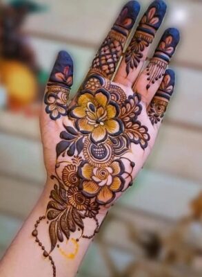 Mehndi Design Easy can be done at home