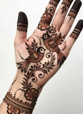 Mehndi Design Easy highlights finger beauty