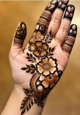 Mehndi Design Easy looks elegant with minimal patterns