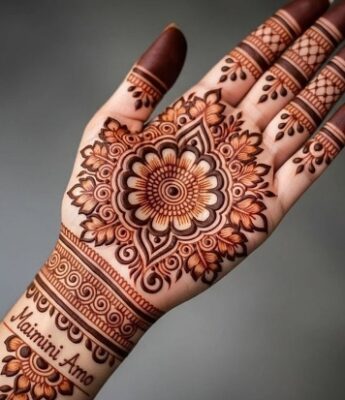 Mehndi Design Easy works well on front hands