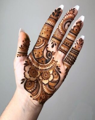 Mehndi Design Photo shows beautiful hand patterns clearly