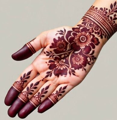 Mehndi Design Simple is light yet attractive