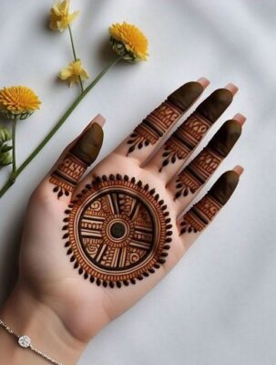 Mehndi Design adds elegance to bridal looks