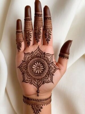 Mehndi Design gives a classy and graceful look