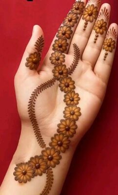 Mehndi Design gives a stylish and neat finish