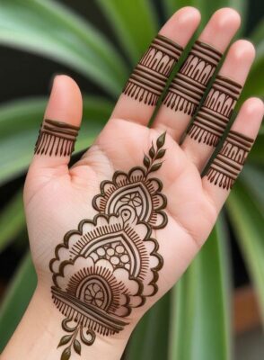 Mehndi Design is easy to apply with practice