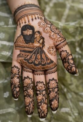 Mehndi Design is perfect for engagement ceremonies