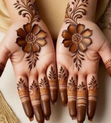 Mehndi Design is perfect for engagement ceremonies