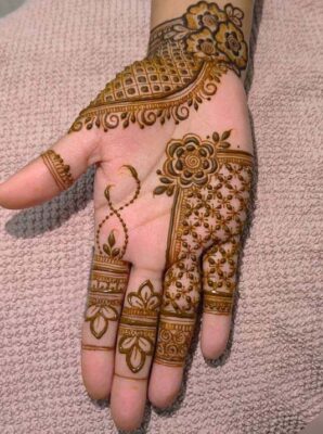 Mehndi Design is simple yet very eye-catching