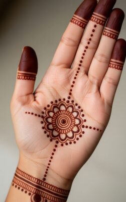 Mehndi Design looks beautiful with dark henna stain