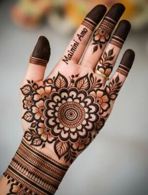 Mehndi Designs are suitable for family functions