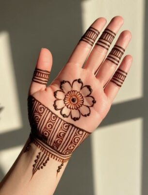 New Simple Mehndi Design gives a soft and classy finish