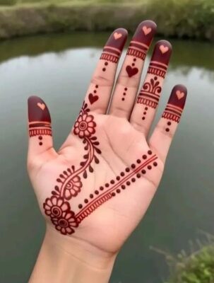 New Simple Mehndi Design is best for minimal lovers