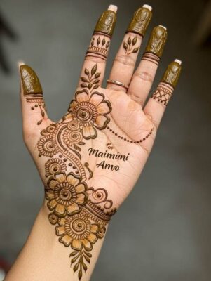 New Simple Mehndi Design is easy to apply for beginners