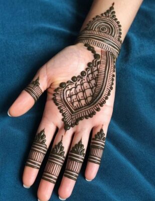 New Simple Mehndi Design is ideal for beginner's practice