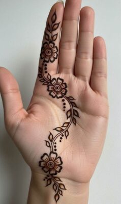New Simple Mehndi Design is perfect for a clean and modern look