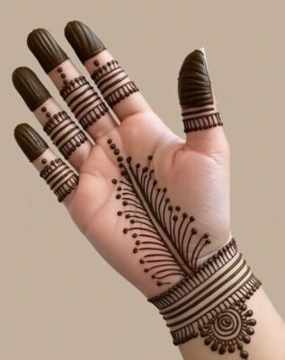 New Simple Mehndi Design is perfect for small celebrations