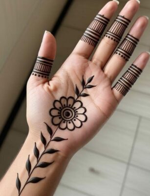 New Simple Mehndi Design is trending among young girls