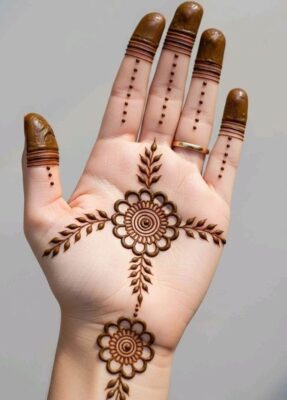 Royal Front Hand Mehndi Design gives a majestic appearance