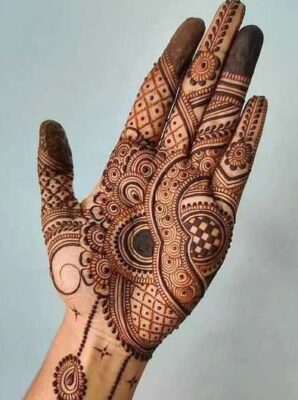 Royal Front Hand Mehndi Design highlights cultural elegance