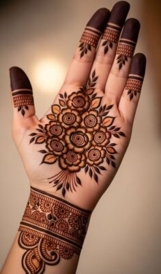 Royal Front Hand Mehndi Design is a symbol of luxury and tradition
