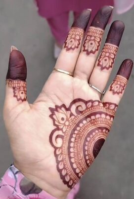 Royal Front Hand Mehndi Design is perfect for bridal occasions