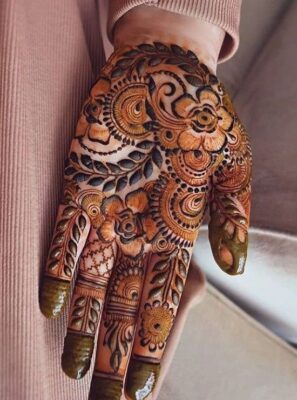 Royal Front Hand Mehndi Design is perfect for engagement ceremonies