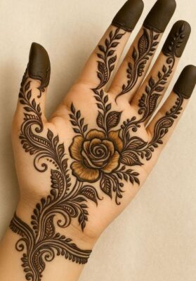 Royal Mehndi Design adds charm to special celebrations