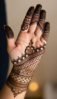 Simple Mehndi Design is best for casual occasions