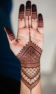 Simple Mehndi Design is easy and attractive