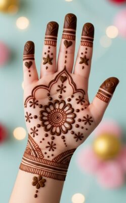 Simple Mehndi Design is easy to customize as per choice
