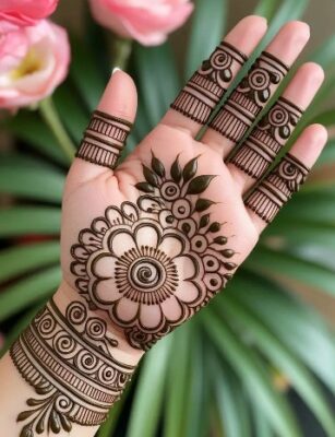 Simple Mehndi Design is easy to learn step by step