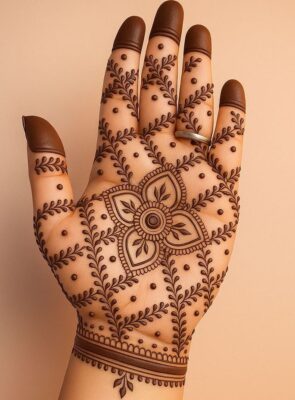 Simple Mehndi Design is light yet attractive