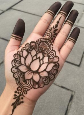 Simple Mehndi Design is trending on social media