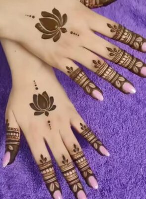 Simple Mehndi Designs are perfect for festive celebrations