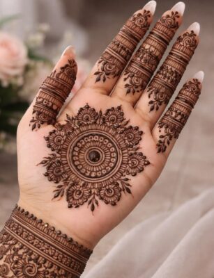 Simple Mehndi Designs are simple but impressive