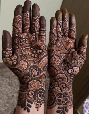Basic Easy Front Hand Simple Mehndi Design is trending in 2026