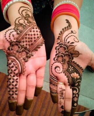 Easy Arabic Mehndi Design is easy for practice sessions