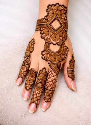 Easy Back Hand Mehndi Design is perfect for beginners and quick occasions