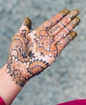 Easy Front Hand Simple Mehndi Design adds charm to festive seasons