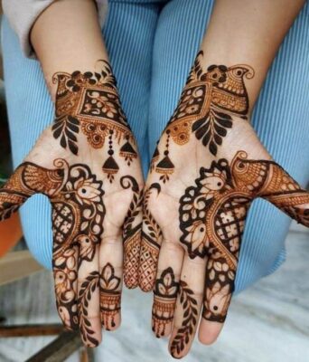 Easy Front Hand Simple Mehndi Design is light yet very attractive