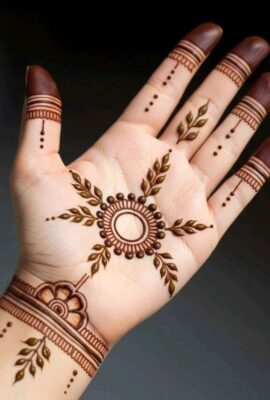 Easy Mehndi Design adds charm to special occasions