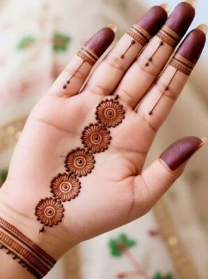 Easy Mehndi Design is very popular for small functions