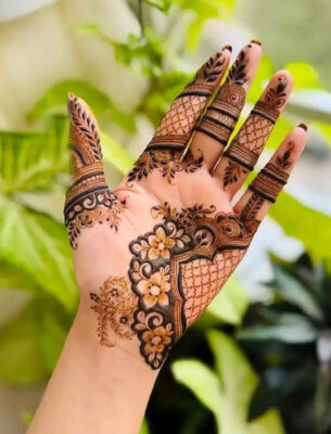 Full Hand Mehndi Design enhances the beauty of hands