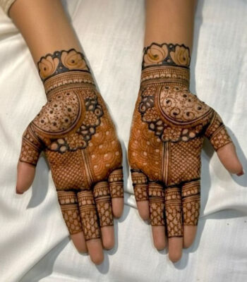 Full Hand Mehndi Design gives a classic and royal vibe